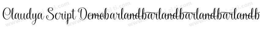 Claudya Script Demo字体转换